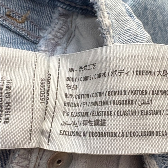 Abercrombie & Fitch The 90s Straight Ultra High-Rise Jeans Crossover Size 28 L - Picture 7 of 9